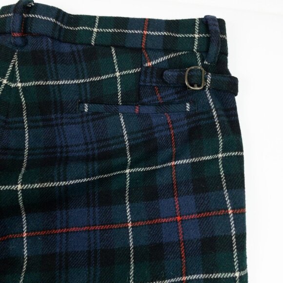 Ralph Lauren Rugby Plaid Wool Dress Pants Mens 34x29 Flat Front Preppy Tartan - Picture 9 of 14